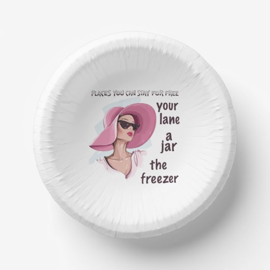 Orte, an denen kostenlos Bleibe werden kann Pappteller (Vorderseite)