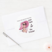 Orte, an denen kostenlos Bleibe werden kann Runder Aufkleber (Umschlag)