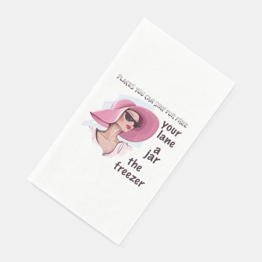 Orte, an denen kostenlos Bleibe werden kann Serviette (Ecke)