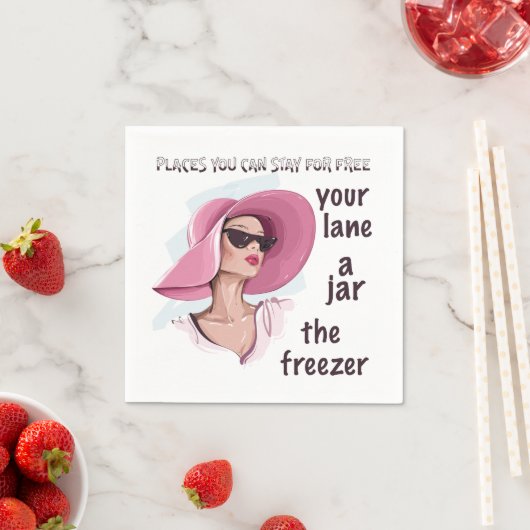 Orte, an denen kostenlos Bleibe werden kann Serviette (Beispiel)