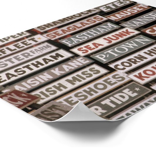 Orte der Cape Cod Poster (Ecke)