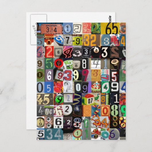 Orte der Pi Postkarte (Vorne/Hinten)