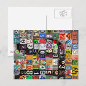 Orte der Pi Postkarte (Vorne/Hinten)