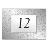 Orte für die Tischnummer von Silver Glitzer (Rückseite)