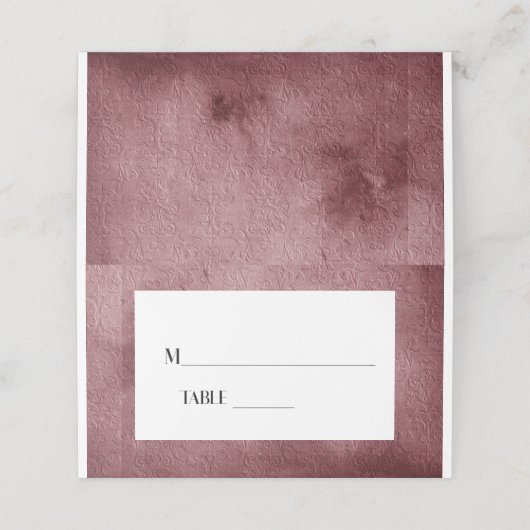 Orte für Hochzeitspaziergänge in Burgund Platzkarte (Außenseite Aufgefaltet)