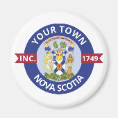 Orte in Nova Scotia - Personalisiert Magnet (Vorne)