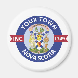 Orte in Nova Scotia - Personalisiert Magnet