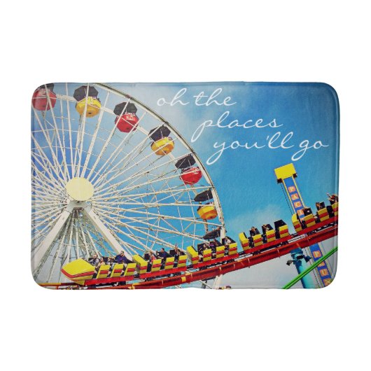 Orte Zitat Ferris Roller Untersetzer Foto Badematte (Vorderseite)