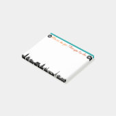 Orte zu gehen, Dinge, die nachmachen Post-it Klebezettel (angewinkelt)