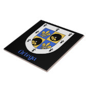 Ortega Family Shield Decorations Fliese (Seite)