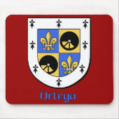 Ortega Family Shield Mousepad (Vorne)