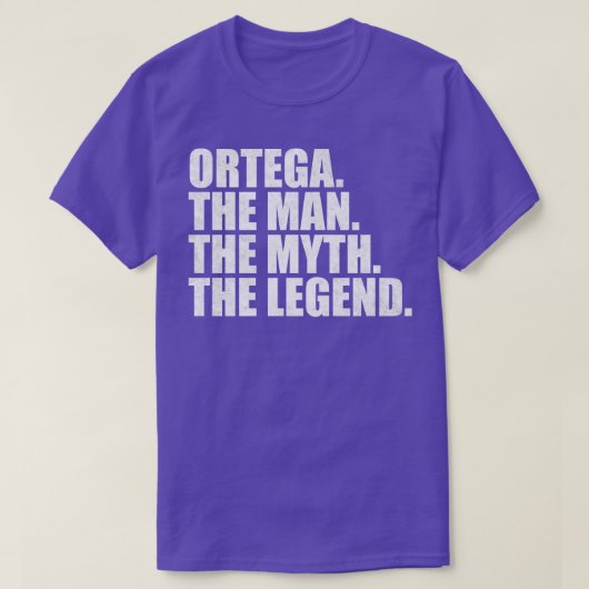 Ortega Ortega Familienname Ortega Nachname Ortega T-Shirt (Design vorne)