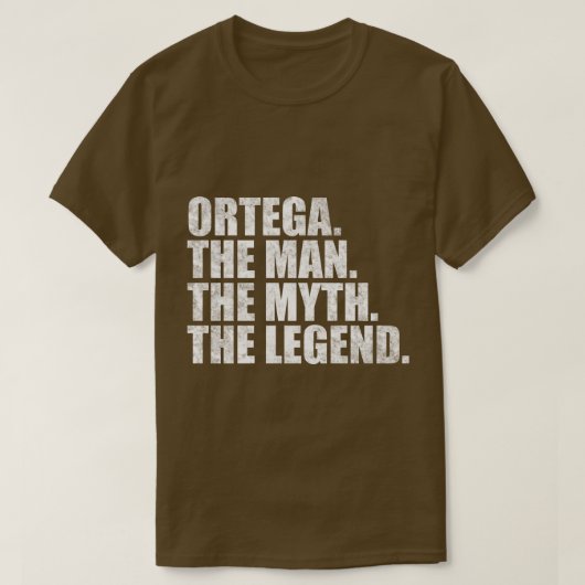 Ortega Ortega Familienname Ortega Nachname Ortega T-Shirt (Design vorne)
