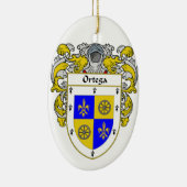 Ortega-Wappen/Familienwappen Keramik Ornament (Rechts)