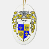 Ortega-Wappen/Familienwappen Keramik Ornament (Links)