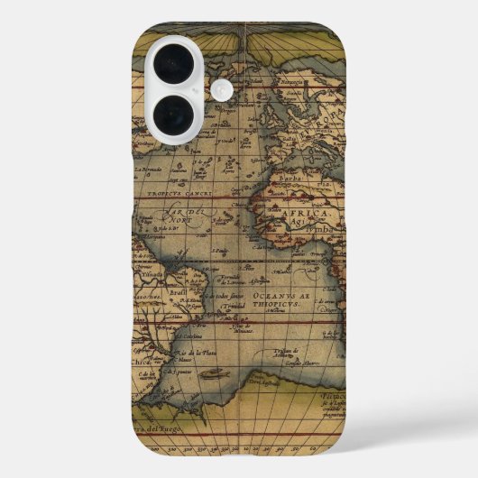 Ortelius Form der Weltkarte Case-Mate iPhone Hülle (Rückseite)