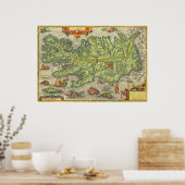 Ortelius Island Poster (Küche)