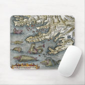 Ortelius Karten-Seeungeheuer Mousepad (Mit Mouse)