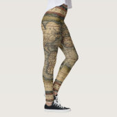 Ortelius Weltkarte 1570 Leggings (Rechts)