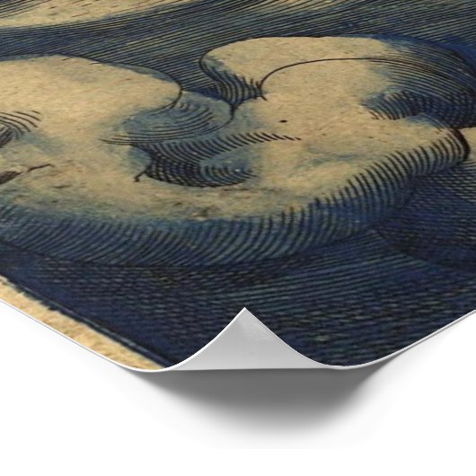 Ortelius World Map Circa 1590 Poster (Ecke)