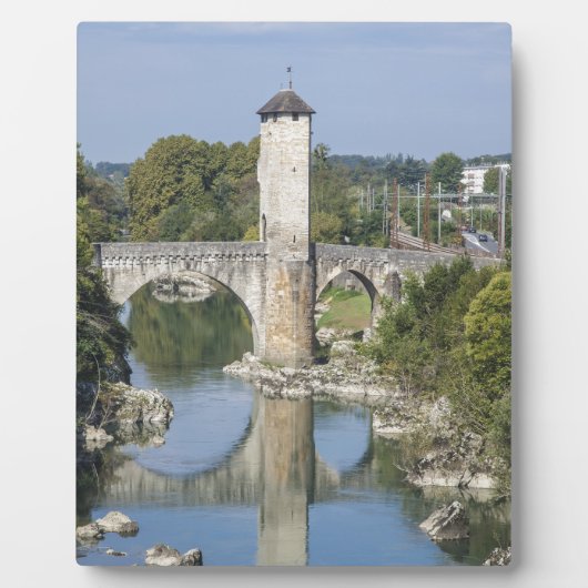 Orthez in Frankreich Fotoplatte (Vorderseite)