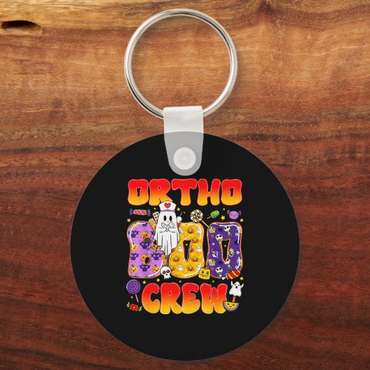 Ortho Boo Crew Ortho Krankenschwester Lustiges Hal Schlüsselanhänger (Vorderseite)