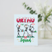 Ortho Christmas Squad Ortho Orthopedic Coworker M Postkarte (Stehend Vorderseite)