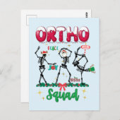 Ortho Christmas Squad Ortho Orthopedic Coworker M Postkarte (Vorne/Hinten)