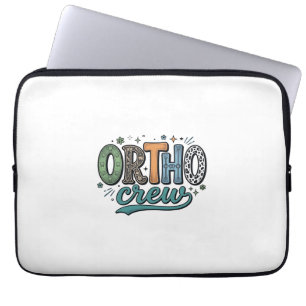 Ortho Crew Vintage Zahnärzteteam Vektor Design_1 Laptopschutzhülle