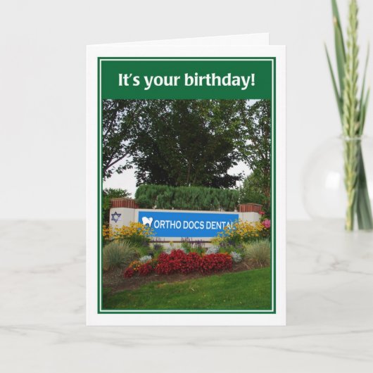 Ortho Docs Dental Funny Jewish Birthday Card Karte (Vorderseite)