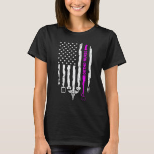Ortho-Krankenschwester USA-Flagge Patriotische Kr T-Shirt