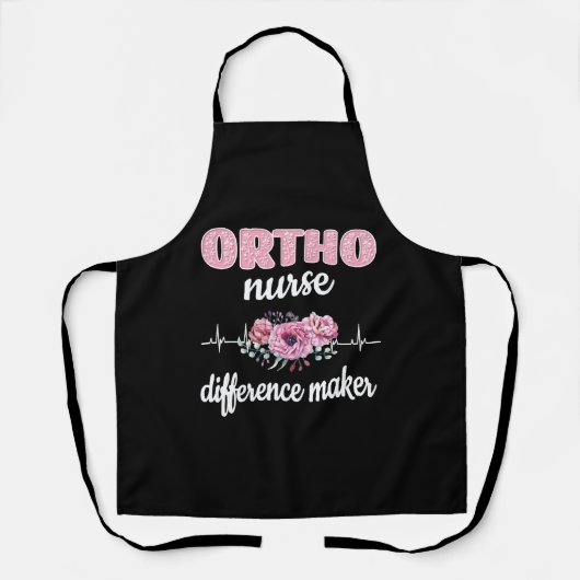 Ortho Nurse Geschenk RN Orthopädie Krankenschweste Schürze (Vorderseite)