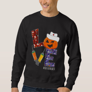 Ortho Nurse Liebe Nurse Life Halloween Pumpkin-Kos Sweatshirt