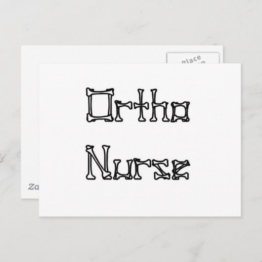 Ortho Nurse Postkarte (Vorne/Hinten)