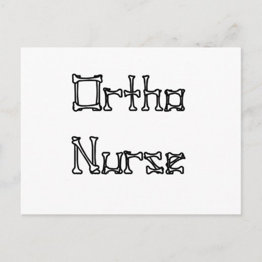 Ortho Nurse Postkarte (Vorderseite)