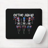 Ortho Squad Nurse, 4. Juli, sonnige Skelette Mousepad (Mit Mouse)