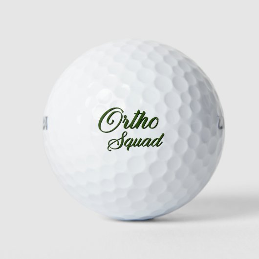 Ortho Squad Orthopädischer Nurse Chirurg Golfball (Vorderseite)