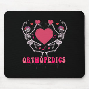 Ortho Squad Retro Valentine#39;s Day Nurse Orthope Mousepad