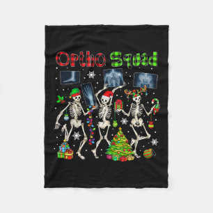 Ortho Squad Xmas Drei Weihnachtsmann Rentier Elf X Fleecedecke