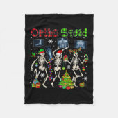 Ortho Squad Xmas Three Santa Reindeer Elf Röntgen  Fleecedecke (Vorderseite)