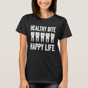 Orthodontic gesunde Bite glücklich Leben Ortho Fun T-Shirt
