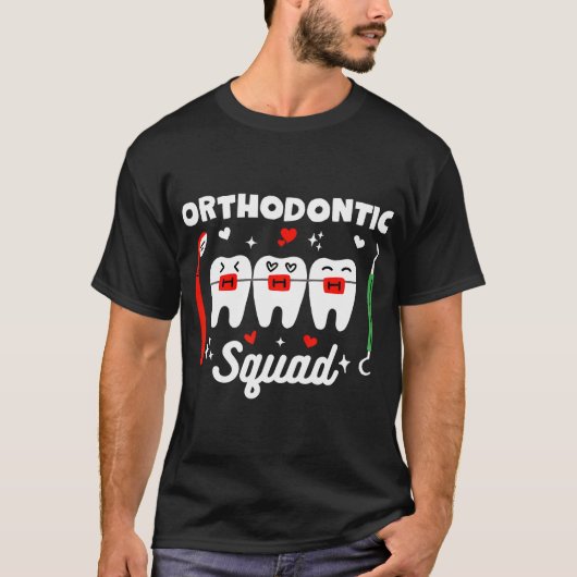Orthodontie Orthodontist Zahnspange Valen T-Shirt (Vorderseite)