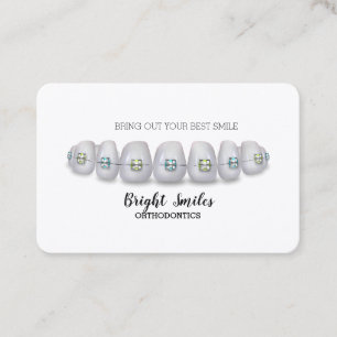 Orthodontist Braces Dentist Standard Business Card Visitenkarte