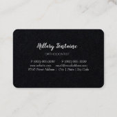Orthodontist Braces Dentist Standard Business Card Visitenkarte (Rückseite)