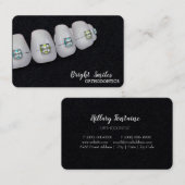 Orthodontist Braces Dentist Standard Business Card Visitenkarte (Vorne/Hinten)