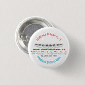 Orthodontist stützt zahnmedizinischer button (Vorne & Hinten)