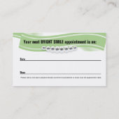 Orthodontist-Visitenkarte mit Verabredungs-Karte Terminkarte (Rückseite)