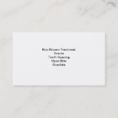 Orthodontist-Visitenkarten Visitenkarte (Rückseite)