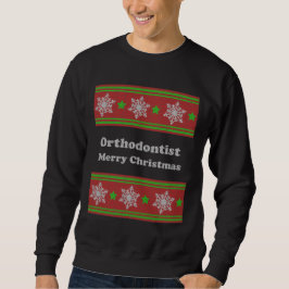 Orthodontist-Weihnachten Sweatshirt