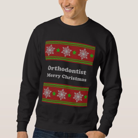 Orthodontist-Weihnachten Sweatshirt (Vorderseite)
